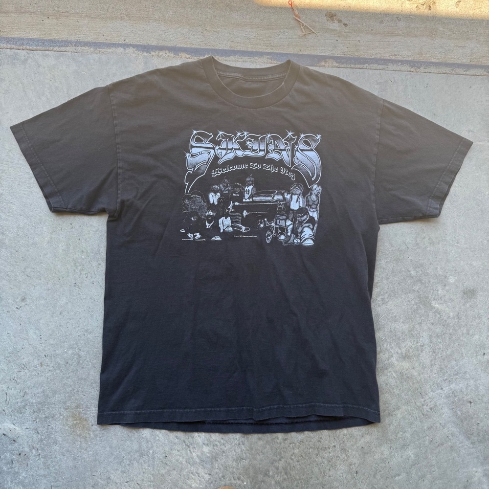 Donavann Lane Skins‎ Welcome To The Rez Graphic T-Shirt Black Men Large